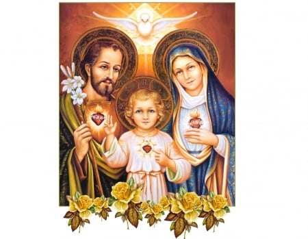 Sweet holy family - christ, jesus, family, mary, god