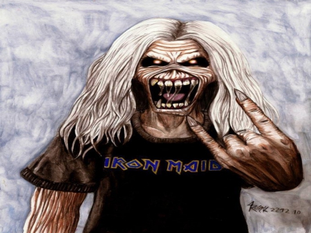 Rock On Ed Iron Maiden - metal, eddie iron maiden, iron maiden, heavy metal