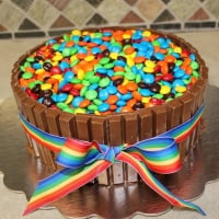 Kit Kat M&M Cake