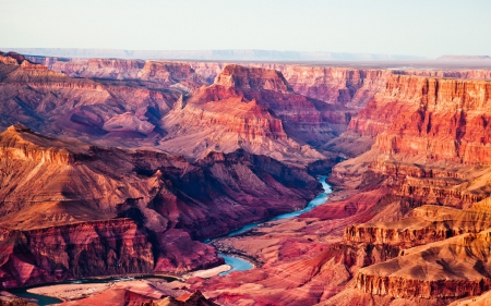 Grand Canyon - usa, arizona, grand canyon, water, landscape, orange