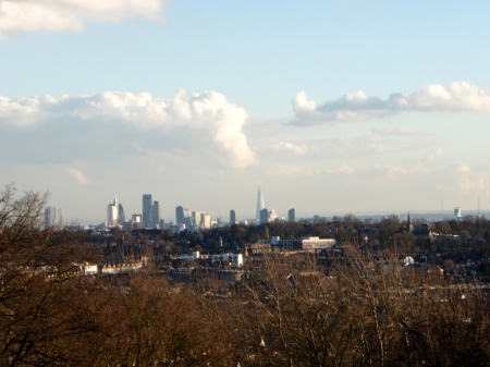 London from Ally Pally - distant, high ground, london, clear day