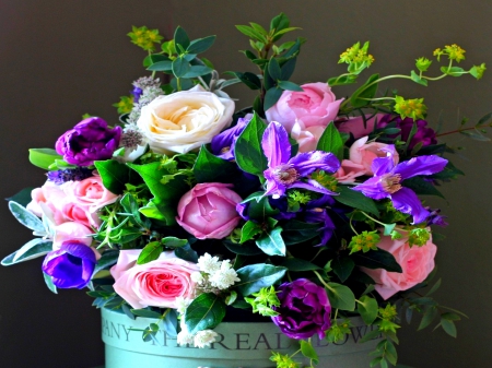 POT of SPRING FLOWERS - nature, colors, pot, spring, fklowers