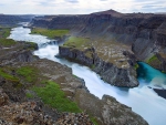 hafragilsfoss waterfall in iceland