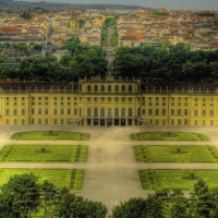 majestic schonbrunn palace in vienna hdr