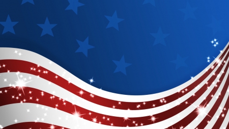 American Patriotic Flag - blue, 3D, stars, american, graphics, patriotic, red, stripes, flag