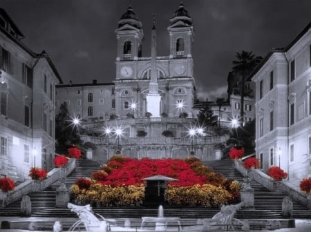 Spanish steps in Rome - image, expression, color, new, wallpaper, Spanish Steps in Rome