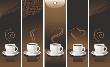 Coffee - drink, coffee, cups, heart, coffee cup, cup, brown, coffee cups, drinks