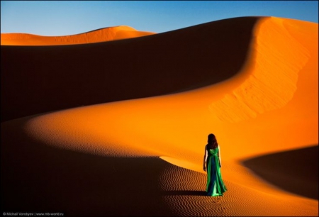 The soul of the desert - woman, nature, beautiful, scenery, desert, soul