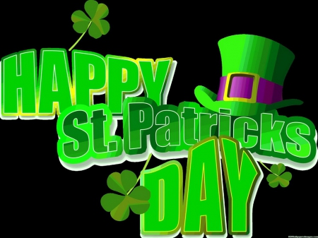 St Patrick's day - shamrock, poster, holiday, green, irish, greeting