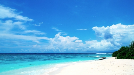 Beach - nature, summer, sea, Beaches, sand, sky, Beach