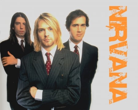 Nirvana - tuxedos, kurt, christ, dave