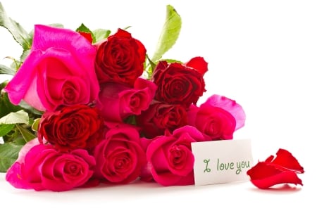 I♥U - i love you, roses, for you, happy women day, holiday, march 8