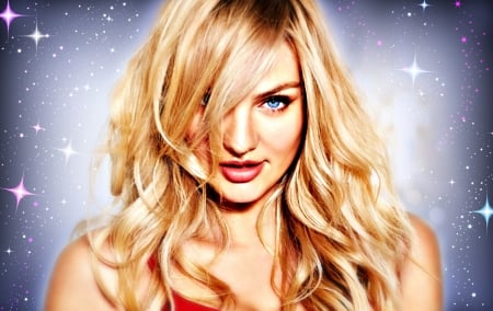 Candice Swanepoel - by cehenot, blue, woman, model, girl, Candice Swanepoel, beauty, stars