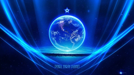 PEARL EARTH Planet - Photoshop, Planet, Star, Universe, Blue, Earth