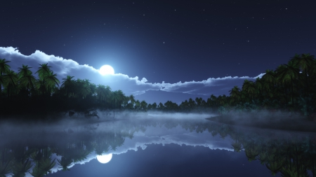 * BEAUTIFUL MOON REFLECTION *