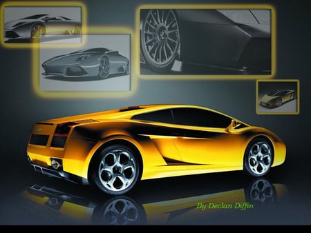 Yellow Lamborghini Gallardo - cool cars, lucky, carr, gallardo, lambo, lamborghini