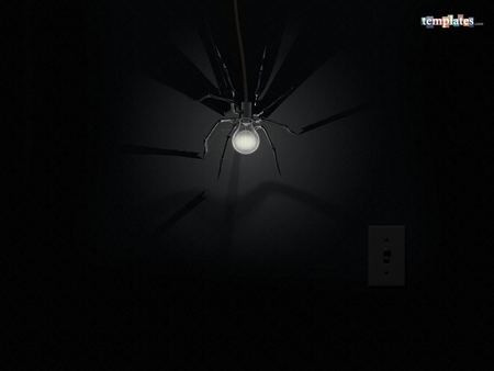 The Bulb - spider, bulb, 3d, gothic, dark