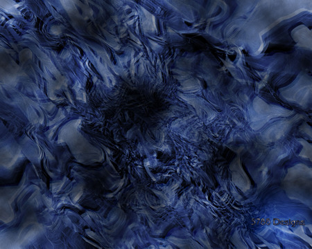 Blue 'n black - marbled design, wavy, black, blue