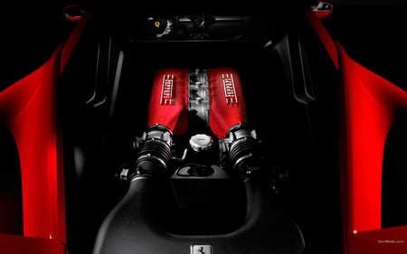 Ferrari_458 - horse power, ferrari engine