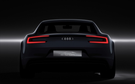 e tron - black, cars, audi, wheel