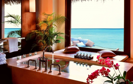 The hotel bathroom - Ocean - Ocean, modern, hotel, bathroom, the