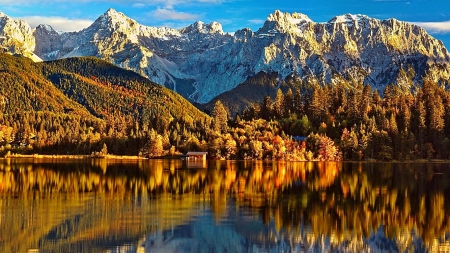 Beautiful afternoon - lake, forest, afternoon, reflection, beautiful