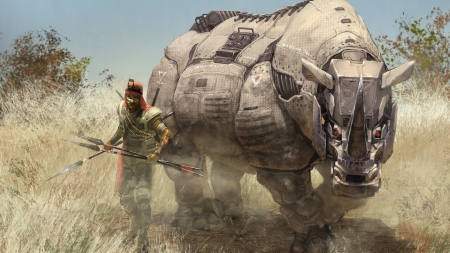 Rhino - cg, animal, Rhino, robot