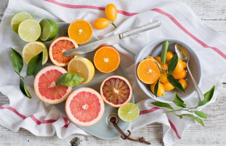 Citruses - citruses, colors, lime, lemons, oranges