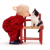 kissing a kitty