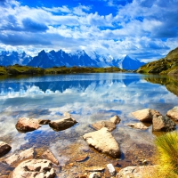 Cheserys Lake At French Alps