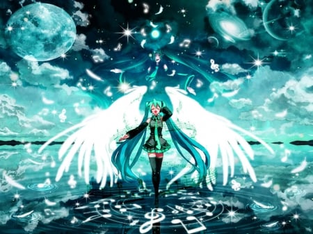 Miku Hatsune - nice, awesome, amazing, cool