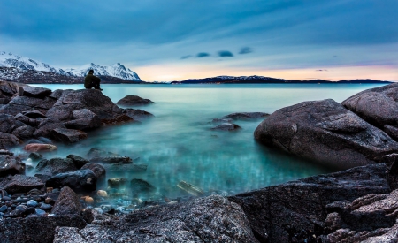 coastline - nature, fun, ocean, mountain, cool