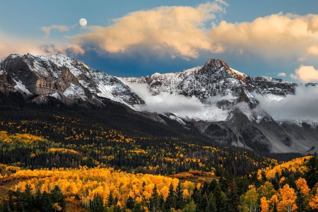 mountains - mountains, cool, flowers, field, fun, nature