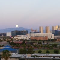 __Las Vegas Strip Full Moon Morning_June_2013