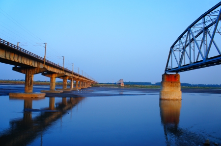 Old Railroad Bridge~Taiwan - bridge, taiwan, railroad, river