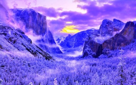 Yosemite National Park - yosemite, sky, national park, colors, mountains