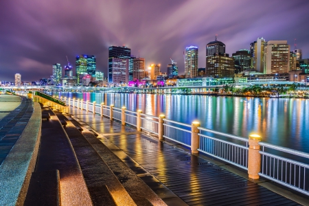 Brisbane - city, bridge, buildings, australia