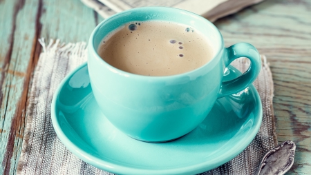 Coffee - blue cup, drink, coffee, cups, drinks, cup