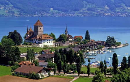 Switzerland - cities, travel, wallpaper, towns, switzerland, old, architecture, panorama, houses, city, new