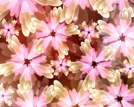 Floral art - style, art, digital, flowers