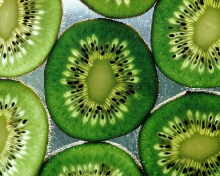 Kiwifruits - kiwifruit, kiwi, fruits, green, kiwifruits, fruit