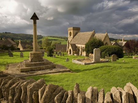 Village, United Kingdom - village, sky, travel, united kingdom, old, buildings