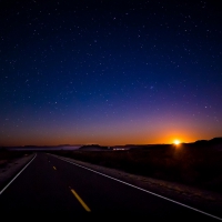 Big Bend Moonset