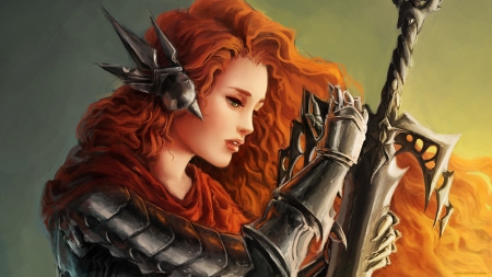 Women Warrior - women, fantasy, cg, warrior