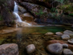 lovely falls rocky pool hdr