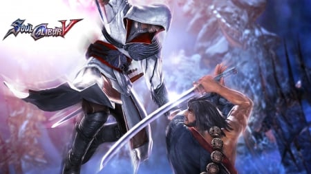 Soul Calibur V - ezio, mitsurugi, swords, soul