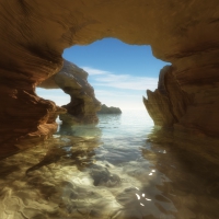 amazing coastal cave