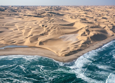 Meeting Namib - beaches, angola, south africa, namibia, sand, sea, coastal, southern africa