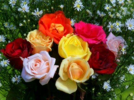 ..Bouquet Bright Roses..