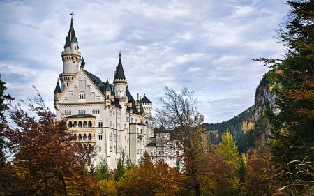 Neuaschwanstein Castle, Germany - medieval, forest, castle, germany